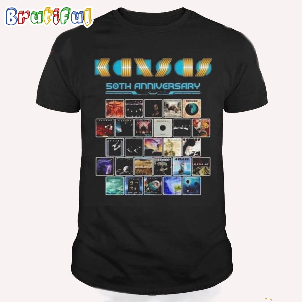 Kansas Music Band 50th Anniversary Tour 2024 Unisex T Shirt