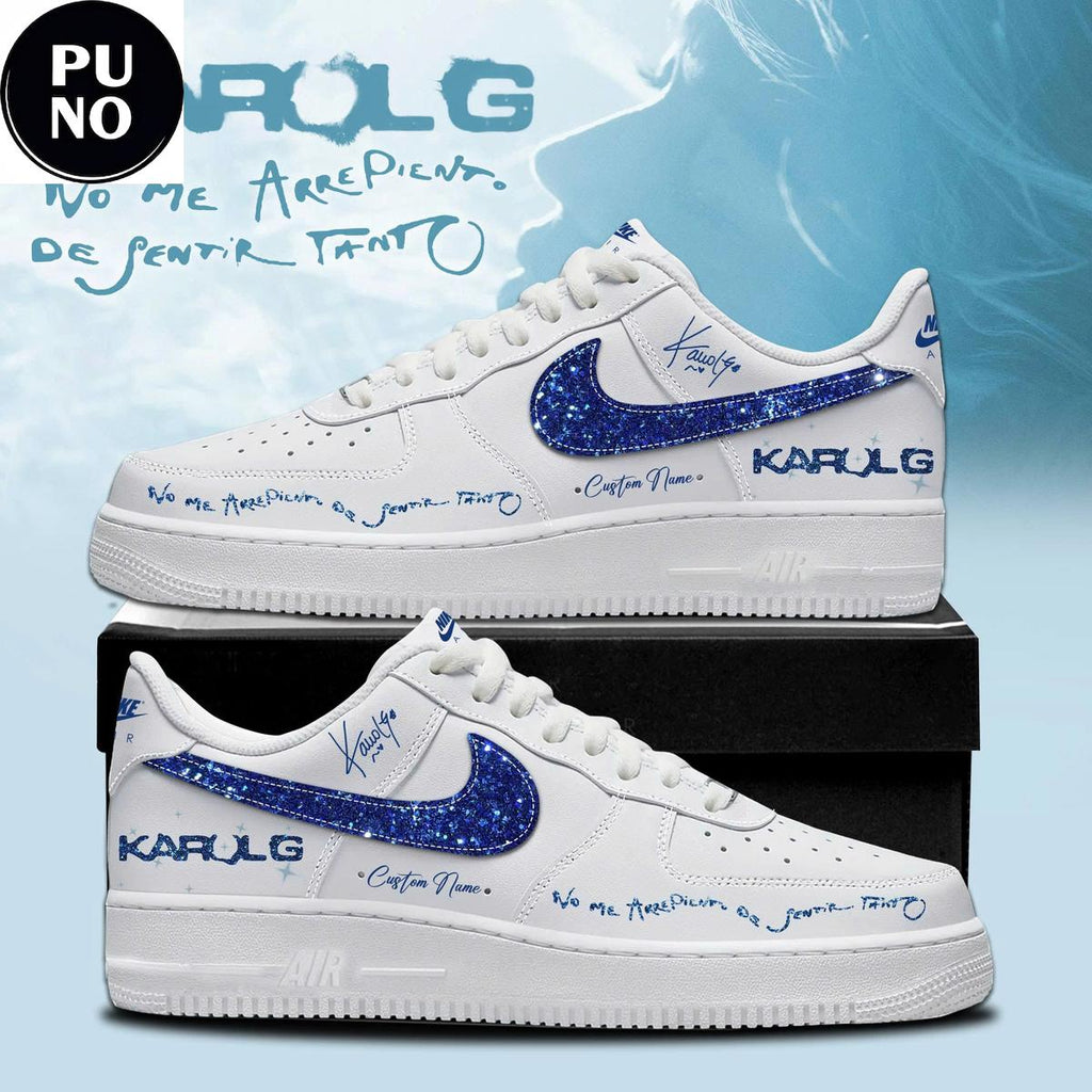 Karol G Album No Me Arrepiento De Sentir Tanto 2026 Custom Name Air Force 1 Shoes