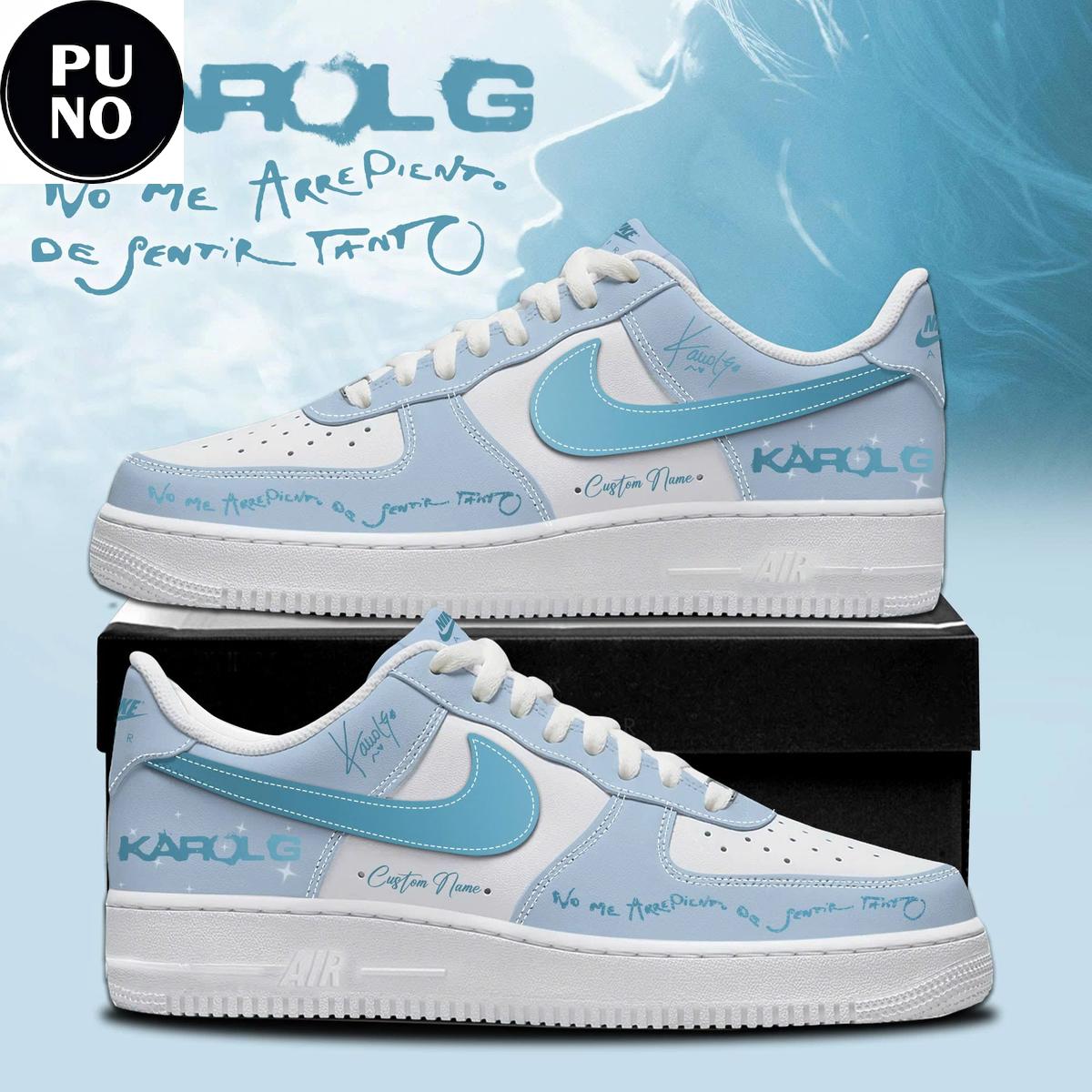 Karol G Album No Me Arrepiento De Sentir Tanto 2026 Custom Name Air Force 1 Shoes