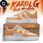 Karol G Nos Vamos de Tour 2026 Custom Name Air Force 1 Shoes