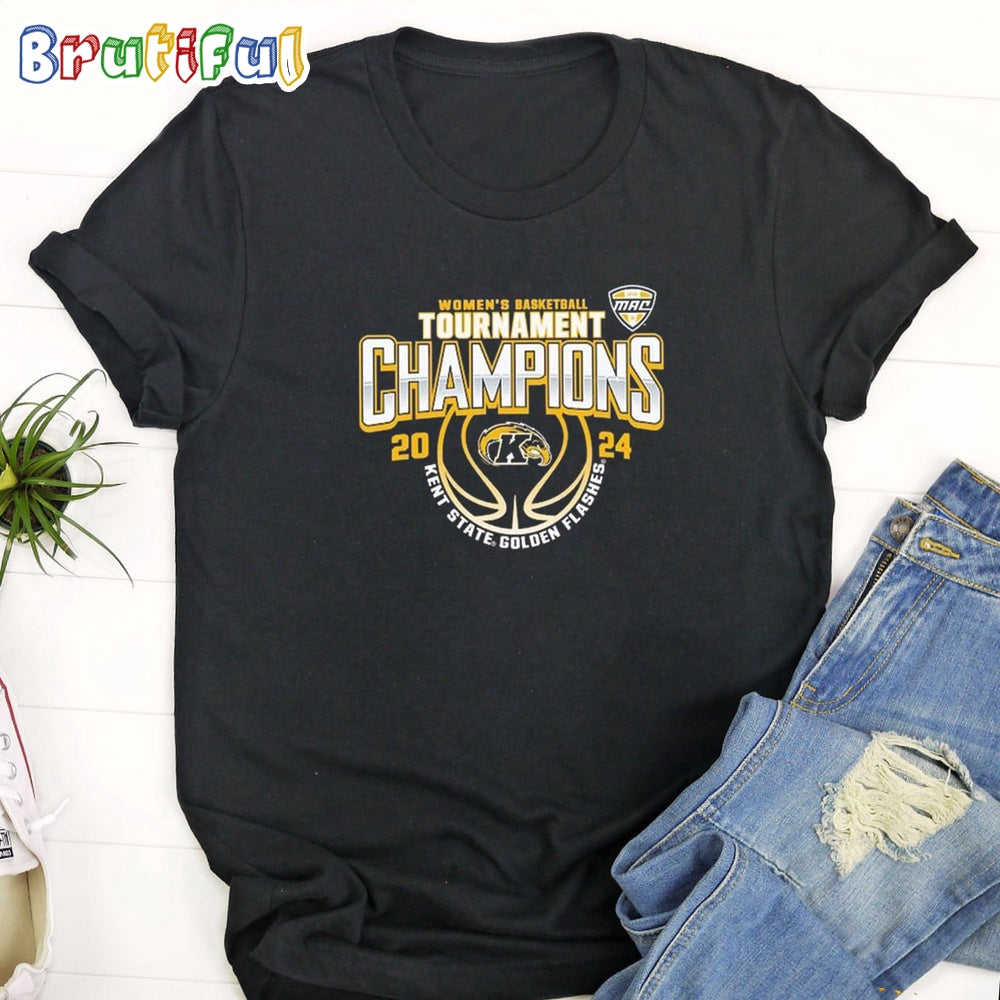 Kent State Golden Flashes 2024 Mac Women’s Basketball Conference Tournament Champions T Shirt