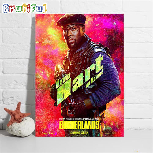 Kevin Hart as Roland in Borderlands Official Poster Wall Decor Poster Canvas