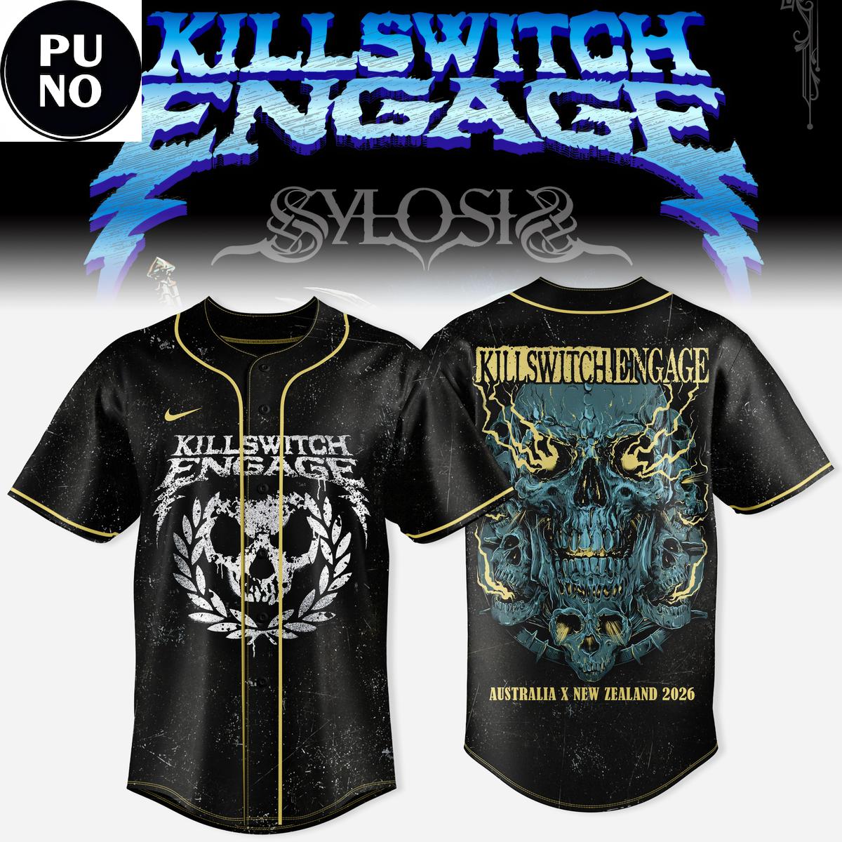 Killswitch Engage Tour 2026 Australia x New Zealand Baseball Jersey