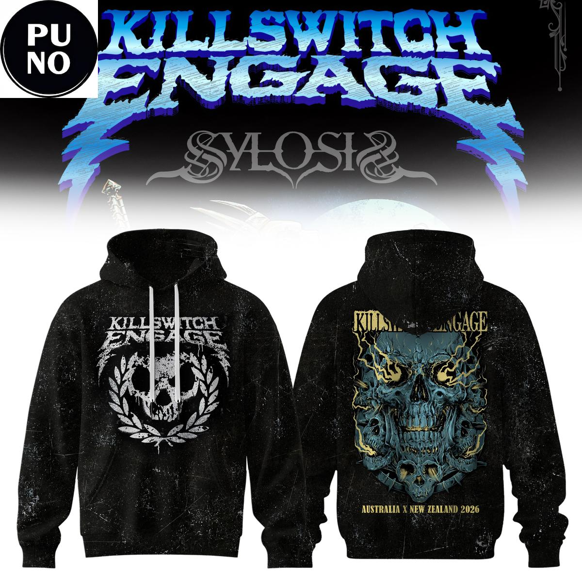 Killswitch Engage Tour 2026 Australia x New Zealand Hoodie T-Shirt