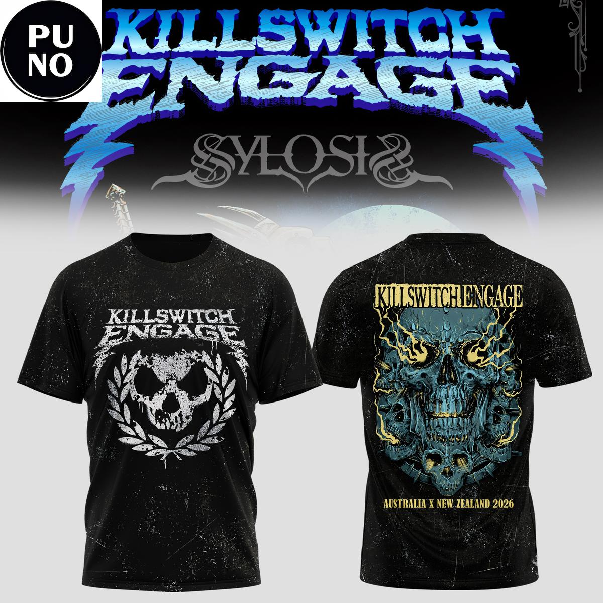 Killswitch Engage Tour 2026 Australia x New Zealand Hoodie T-Shirt