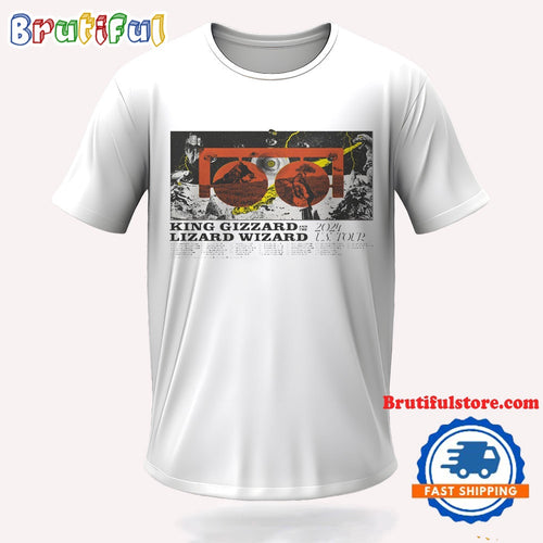 King Gizzard And The Lizard Wizard Band 2024 US Tour T Shirt