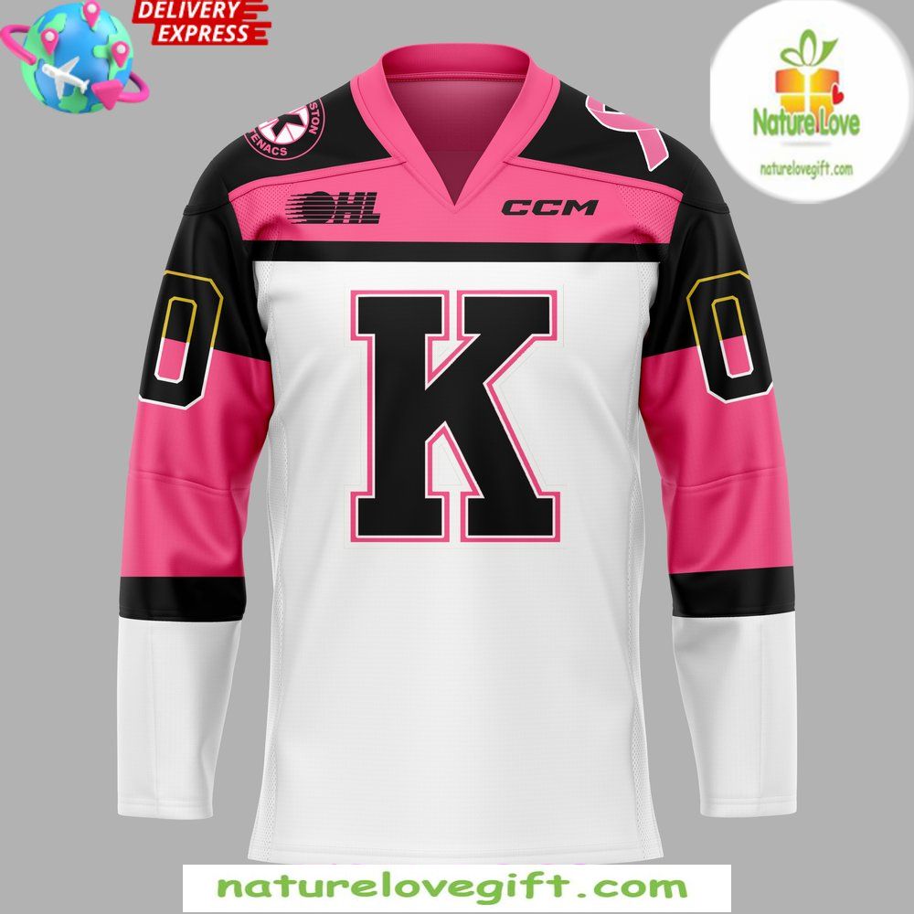 Kingston Frontenacs Pink in the Rink 2026 Hockey Jersey