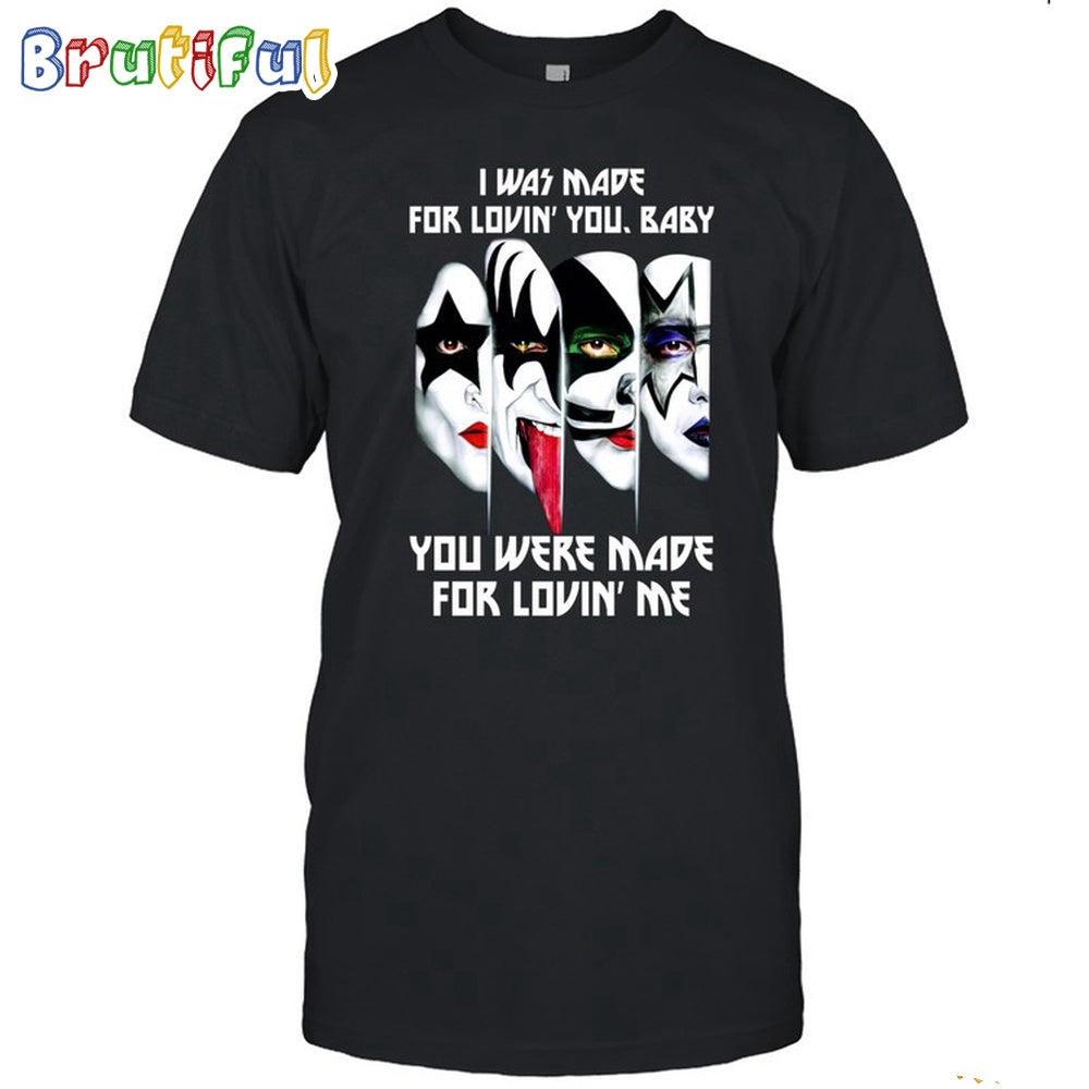 Kiss Band I Was Made For Lovin You Baby T Shirt