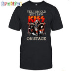 Kiss Band Yes I Am Old But I Saw On Stage T Shirt