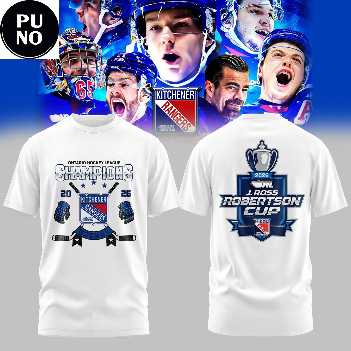 Kitchener Rangers 2026 J. Ross Robertson Cup Champion Hoodie T-Shirt