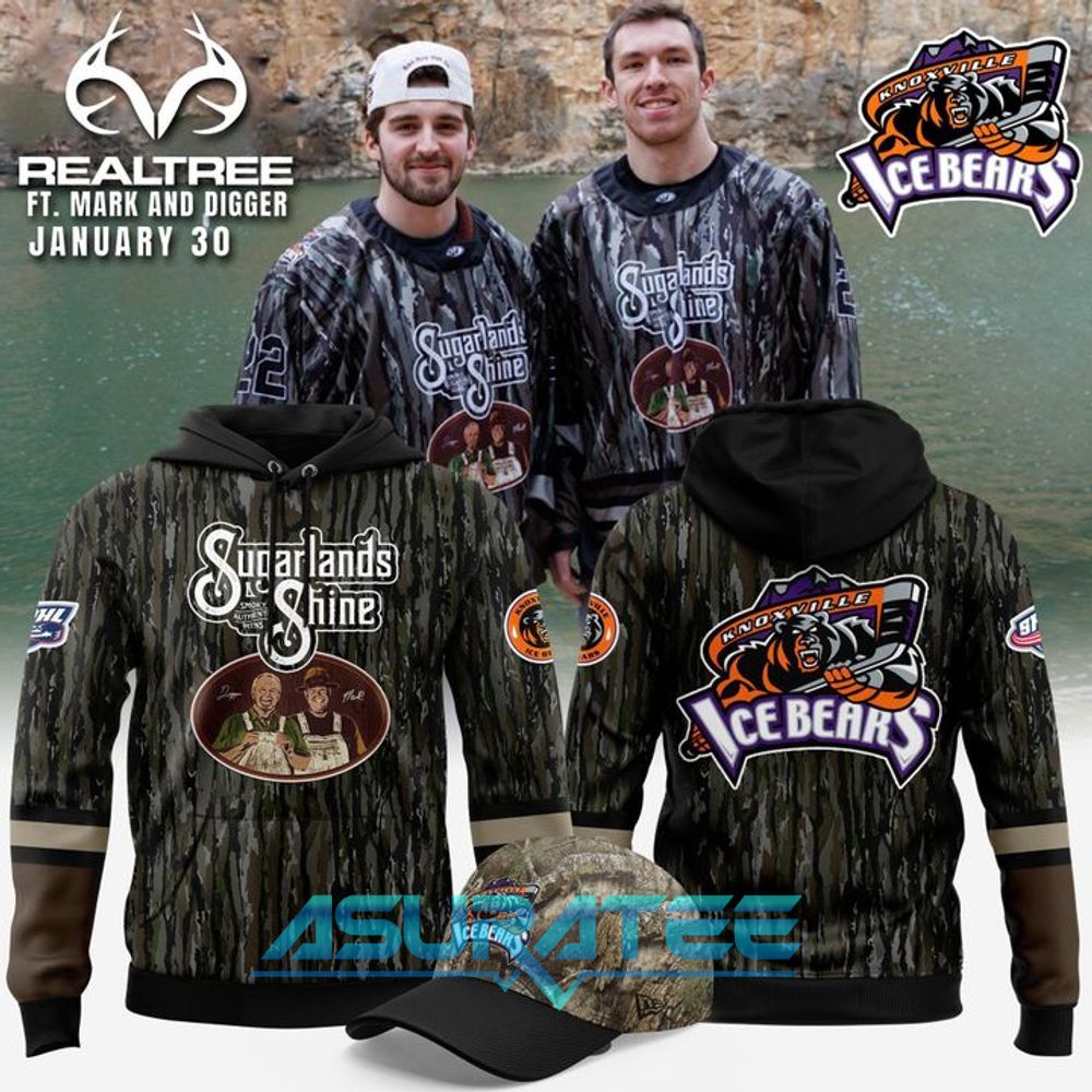 Knoxville Ice Bears 2026 Realtree Limited Edition Hoodie, Cap