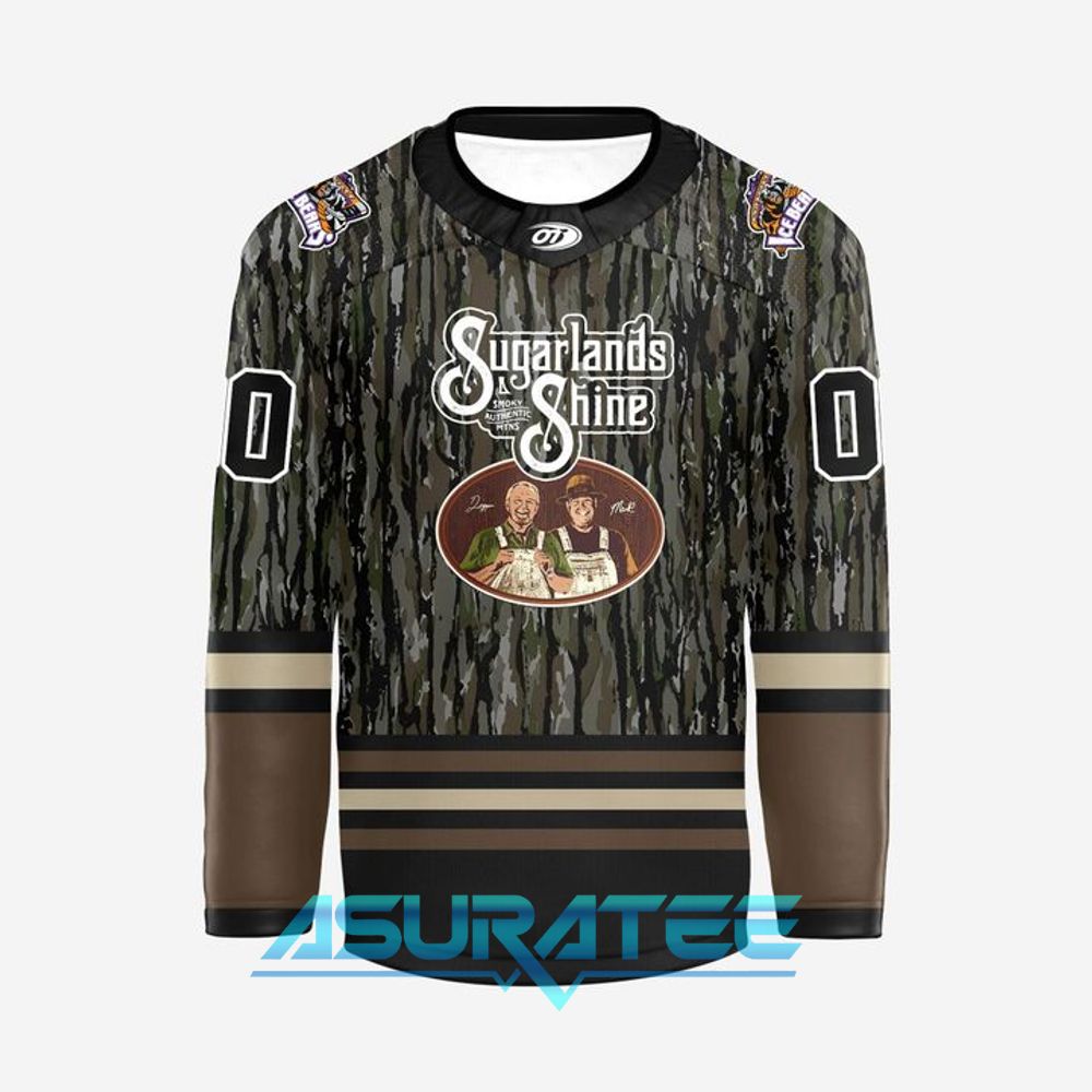 Knoxville Ice Bears Moonshiner-Edition Realtree Night Hockey Jersey
