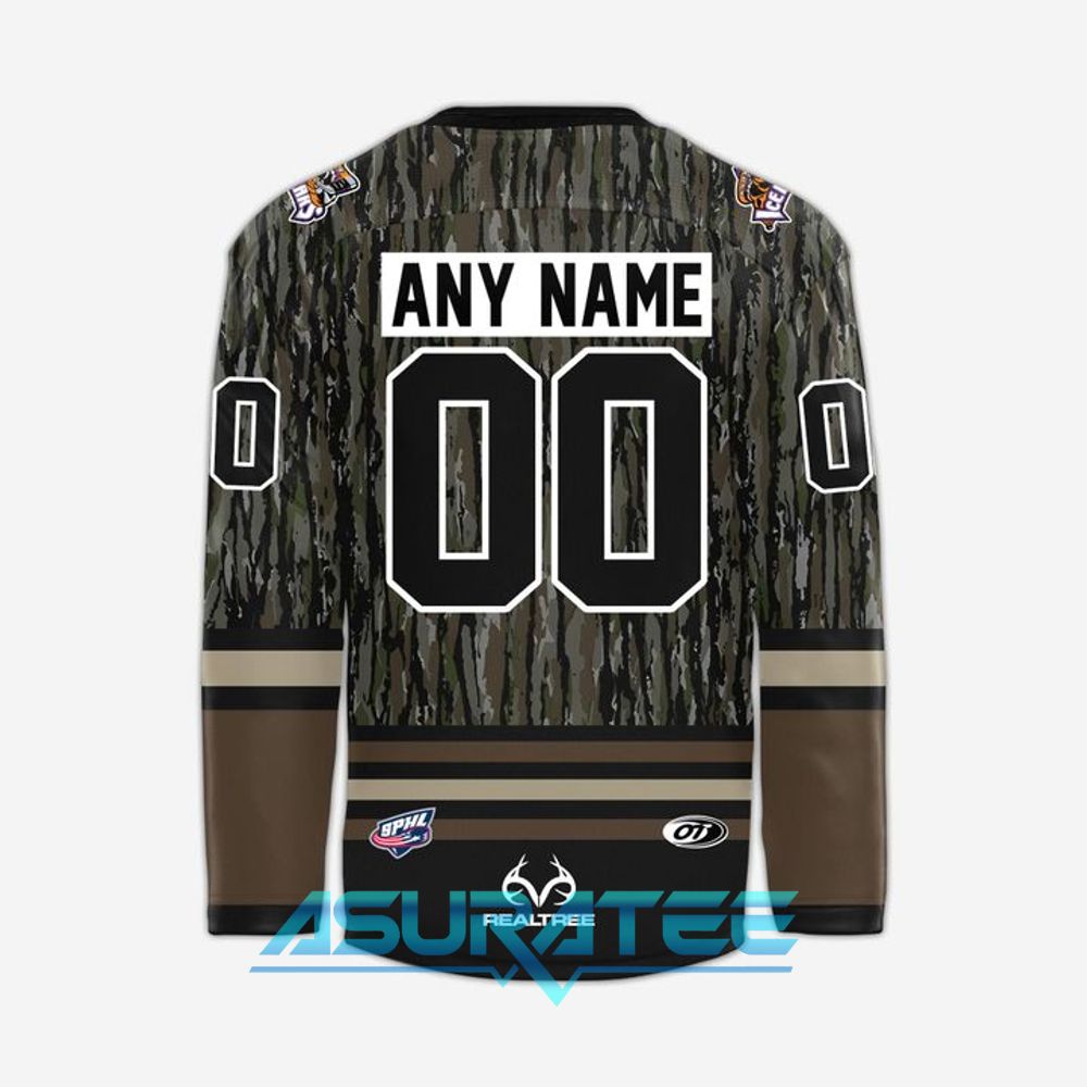 Knoxville Ice Bears Moonshiner-Edition Realtree Night Hockey Jersey