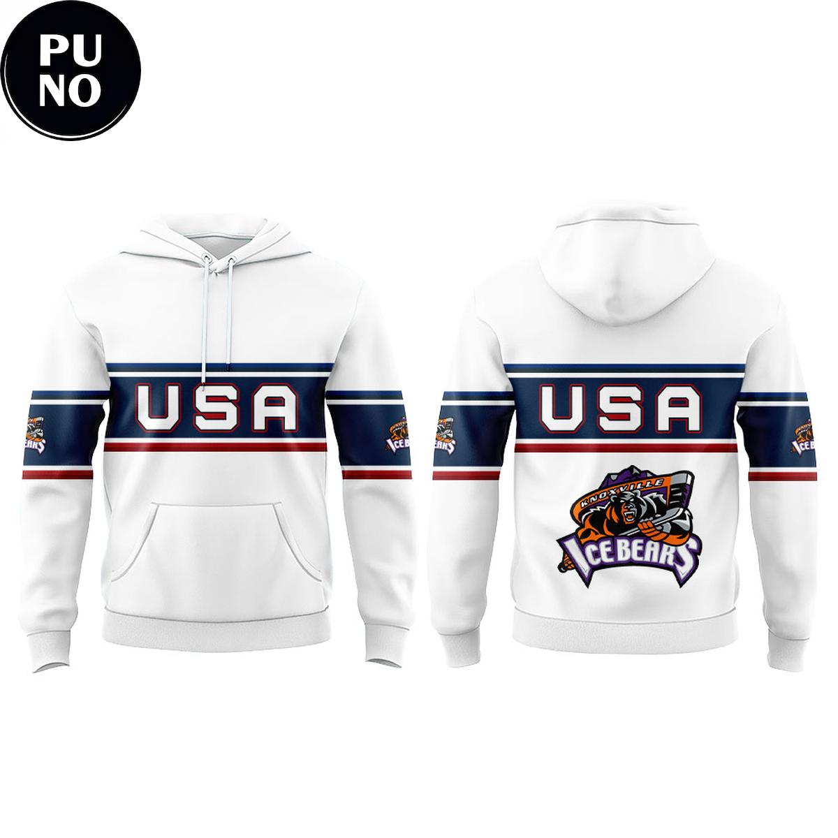 Knoxville Ice Bears x Go for Gold Night 2026 Winter Olympics Hoodie