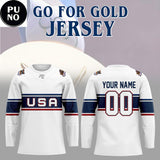 Knoxville Ice Bears x Go for Gold Night 2026 Winter Olympics Personalized Hockey Jersey