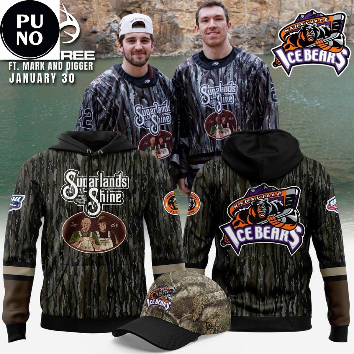 Knoxville Ice Bears x Realtree Night 2026 Camo Hoodie