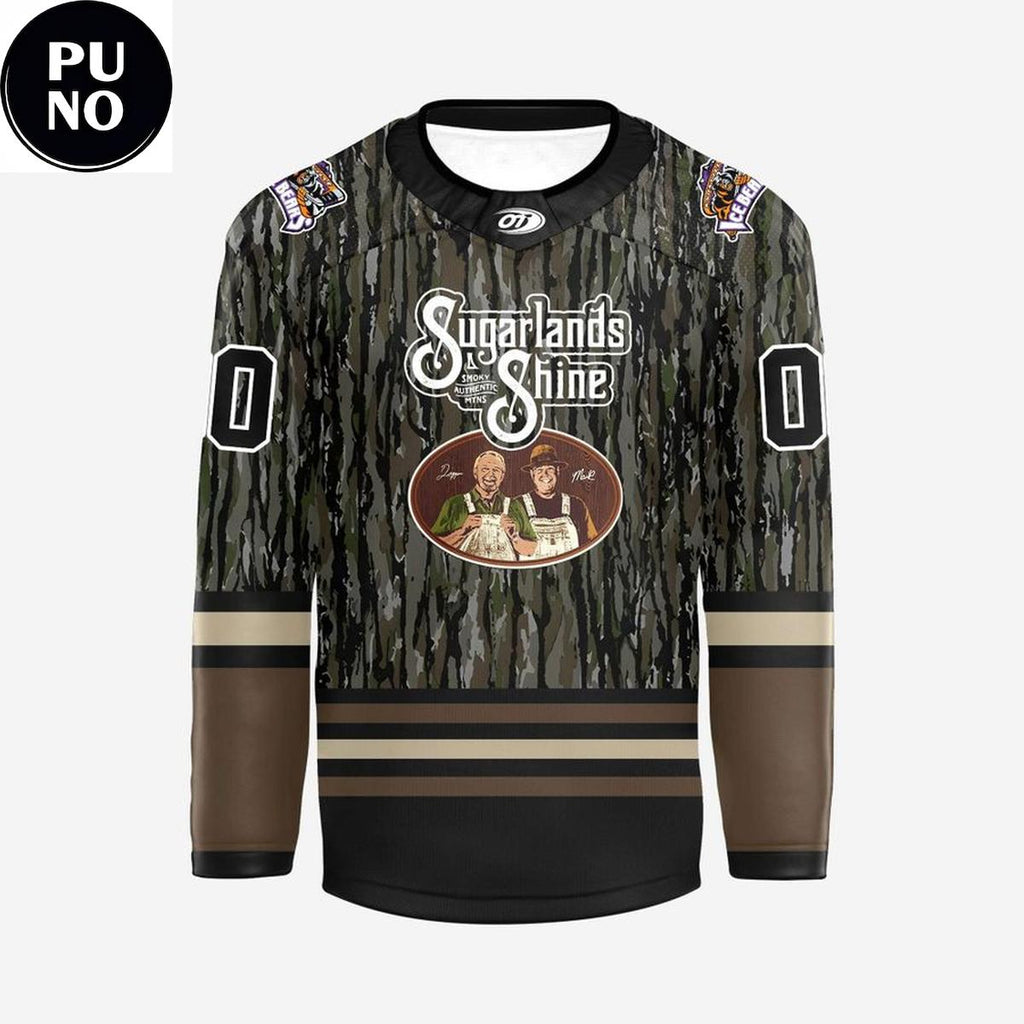 Knoxville Ice Bears x Realtree Night 2026 Camo Personalized Hockey Jersey