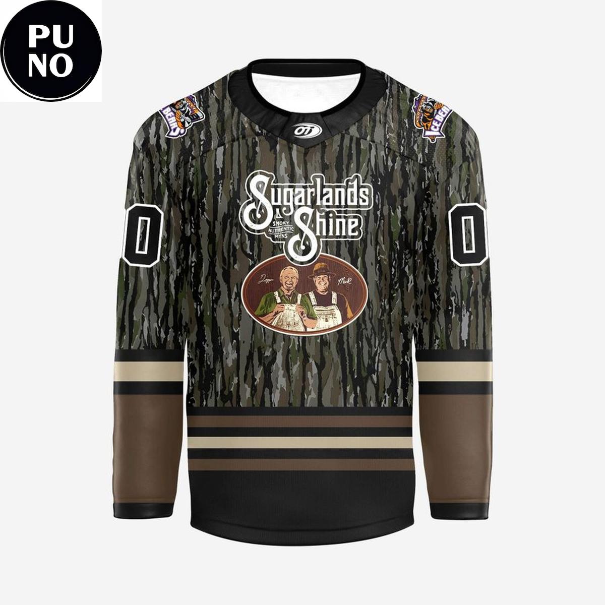 Knoxville Ice Bears x Realtree Night 2026 Camo Personalized Hockey Jersey