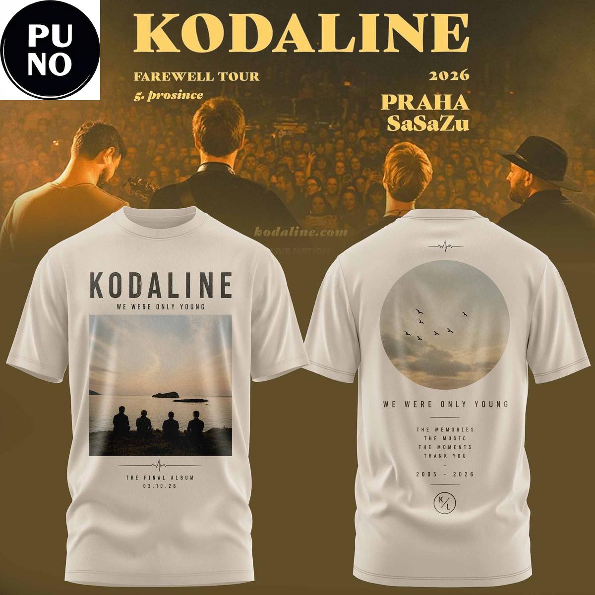 Kodaline Final Album 2026 We Were Only Young Hoodie T-Shirt