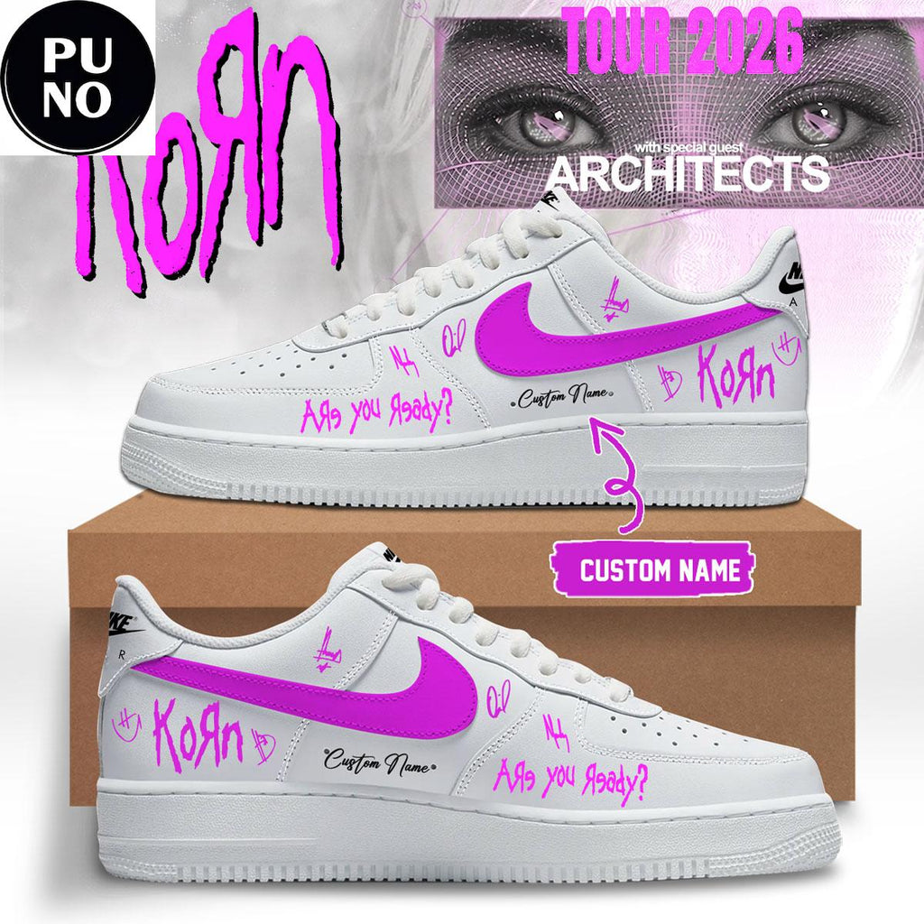 Korn Are You Ready 2026 Custom Name Air Force 1 Shoes