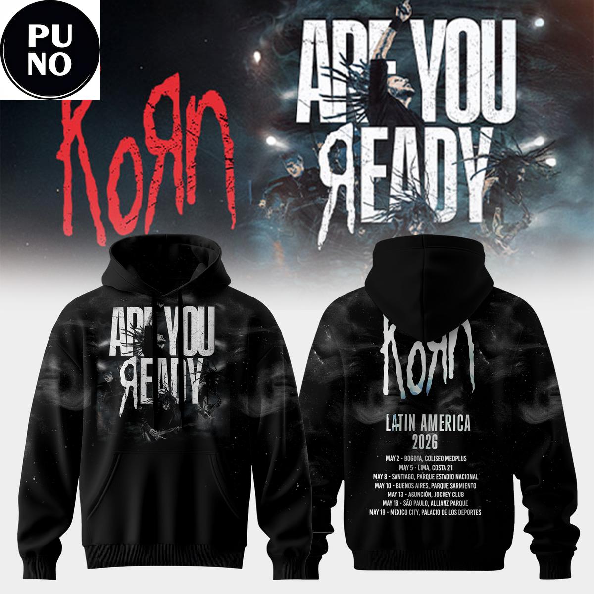 Korn Are You Ready Tour 2026 Hoodie