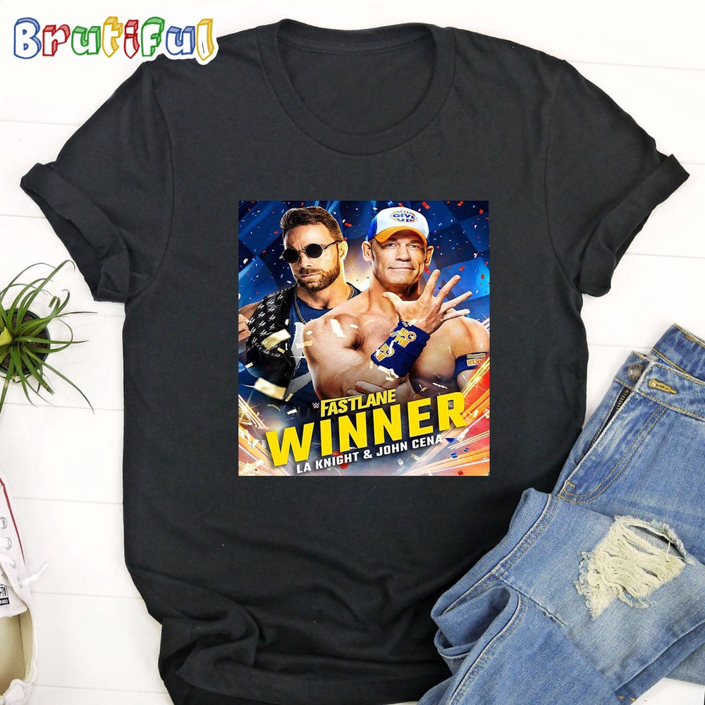 LA Knight And John Cena Are Winners At WWE Fastlane T-Shirt
