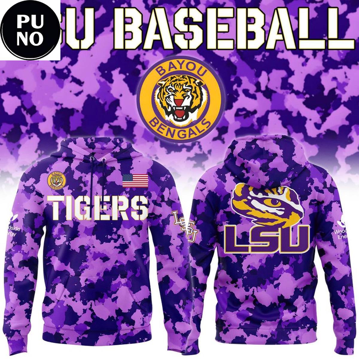 LSU Tigers 2026 Purple Camo Hoodie