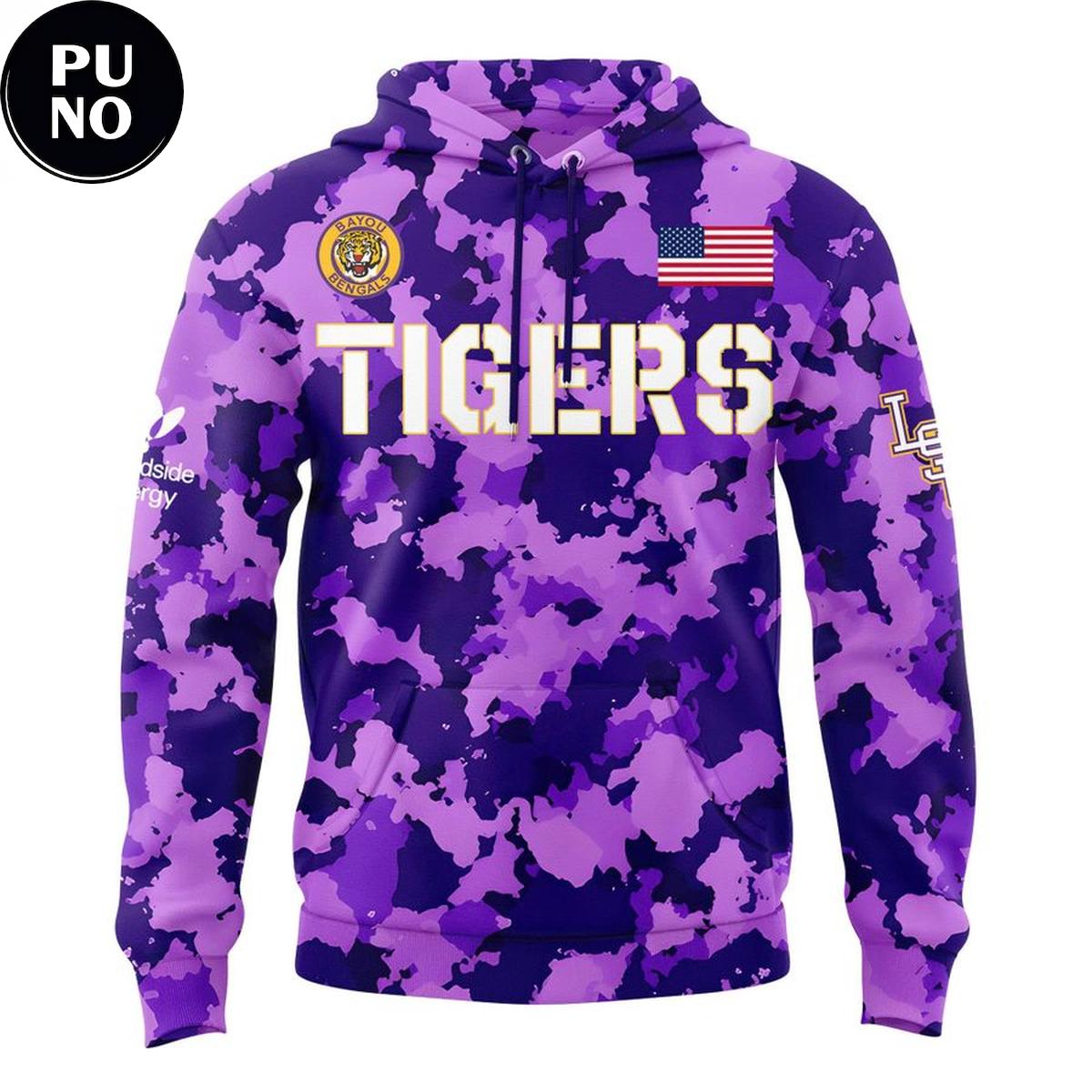 LSU Tigers 2026 Purple Camo Hoodie