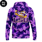 LSU Tigers 2026 Purple Camo Hoodie