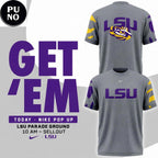 LSU Tigers Football x Nike 2026 Get ‘Em Hoodie T-Shirt