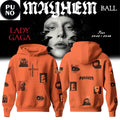 Lady Gaga The Mayhem Ball Tour 2026 Orange Hoodie