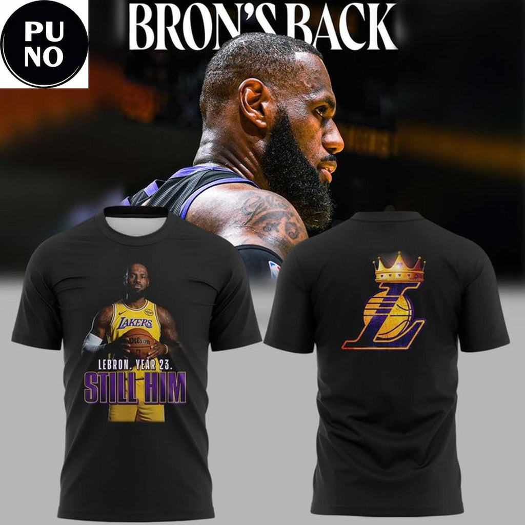 Los Angeles Lakers Lebron James Years 23 Still Him T-Shirt