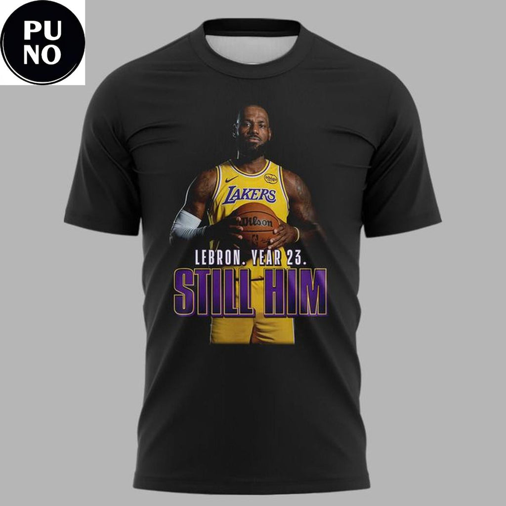 Los Angeles Lakers Lebron James Years 23 Still Him T-Shirt