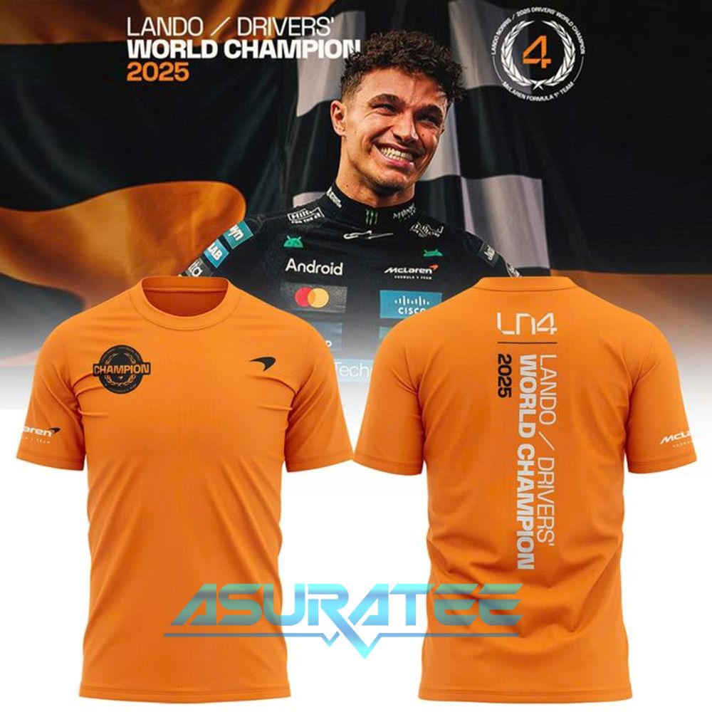 Lando Norris 2025 Drivers’ World Champion Special Shirt