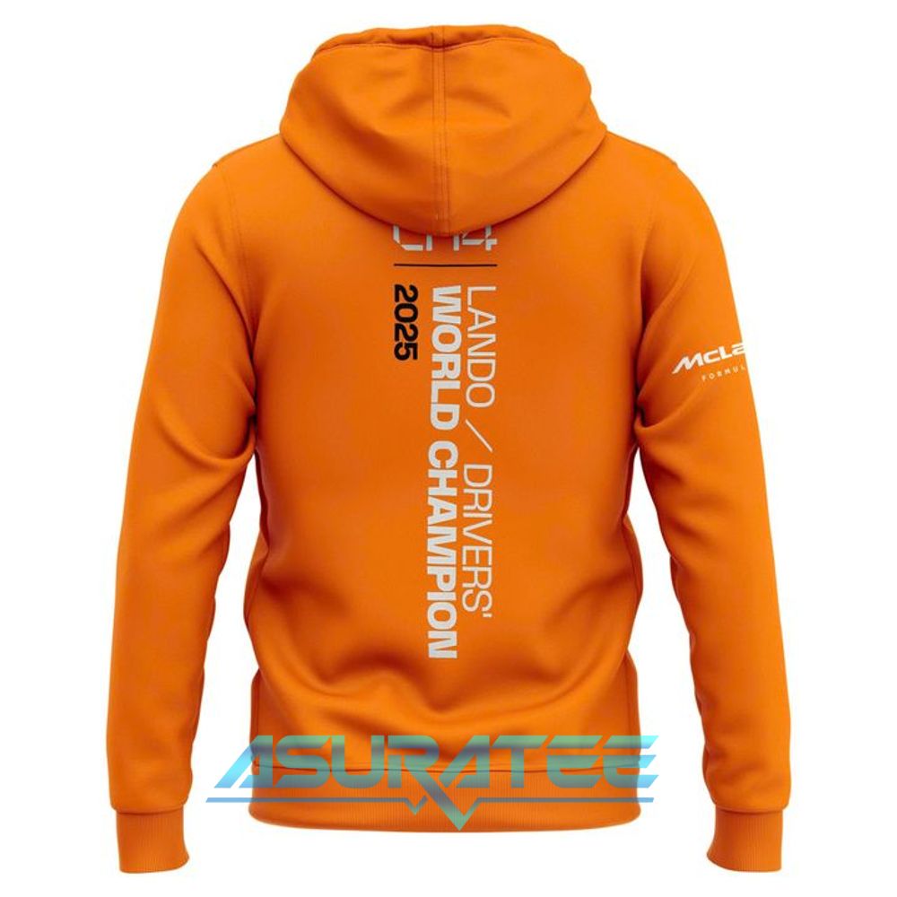 Lando Norris 2025 Drivers’ World Champion Unisex Hoodie, Cap