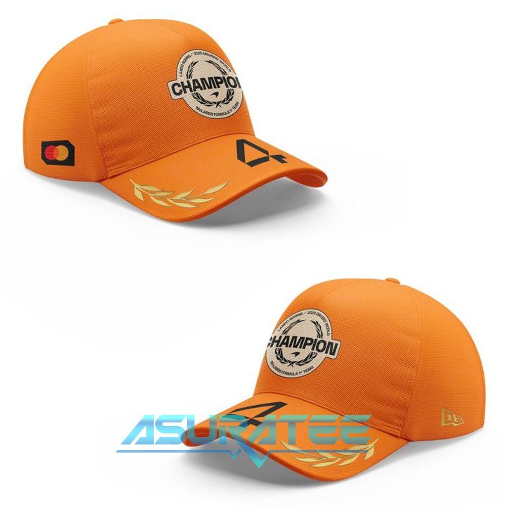Lando Norris 2025 Drivers’ World Champion Unisex Hoodie, Cap