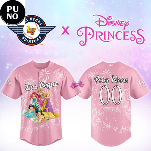Las Vegas Aviators x Disney Princess Night 2026 Personalized Baseball Jersey