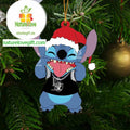Las Vegas Raiders Christmas Stitch Disney NFL Acrylic Christmas Tree Decoration Ornament