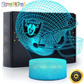 Las Vegas Raiders Night Light 3D Sports Illusion LED Lamp