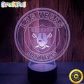 Las Vegas Raiders Night Light Sports 3D LED Lamp