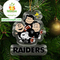 Las Vegas Raiders Snoopy Sport NFL Christmas Tree Decoration Ornament