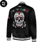 Las Vegas Raiders Viva Los Raiders 2026 Día de los Muertos Sugar Skull Baseball Jacket