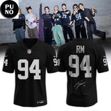 Las Vegas Raiders x BTS Signature 2026 Personalized Football Jersey