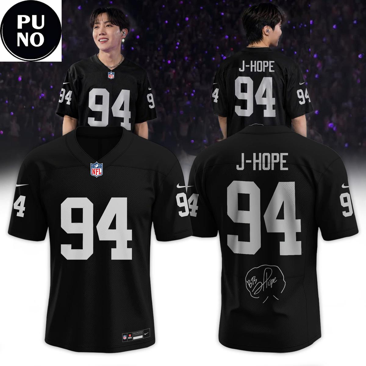 Las Vegas Raiders x BTS Signature 2026 Personalized Football Jersey