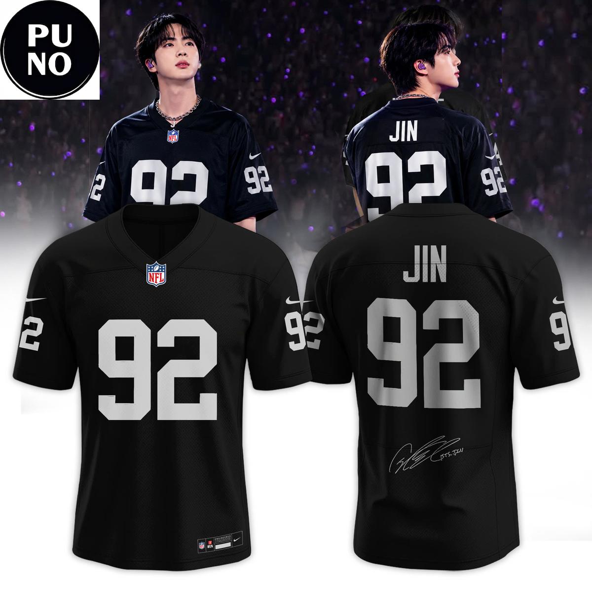 Las Vegas Raiders x BTS Signature 2026 Personalized Football Jersey