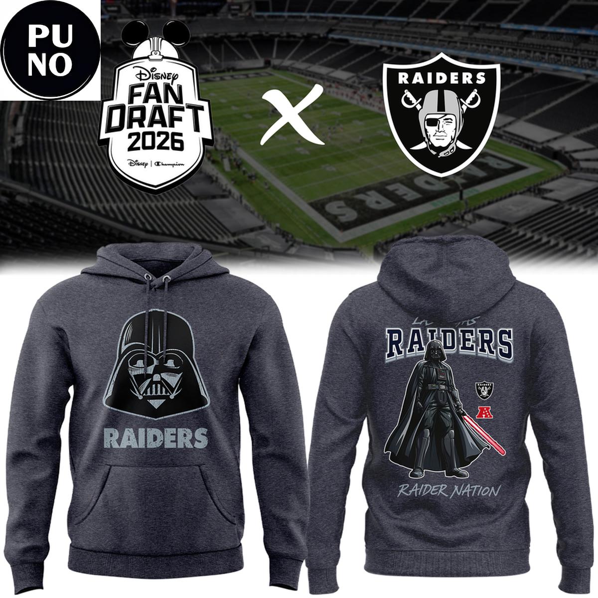 Las Vegas Raiders x Star Wars Night 2026 Darth Vader Hoodie T-Shirt