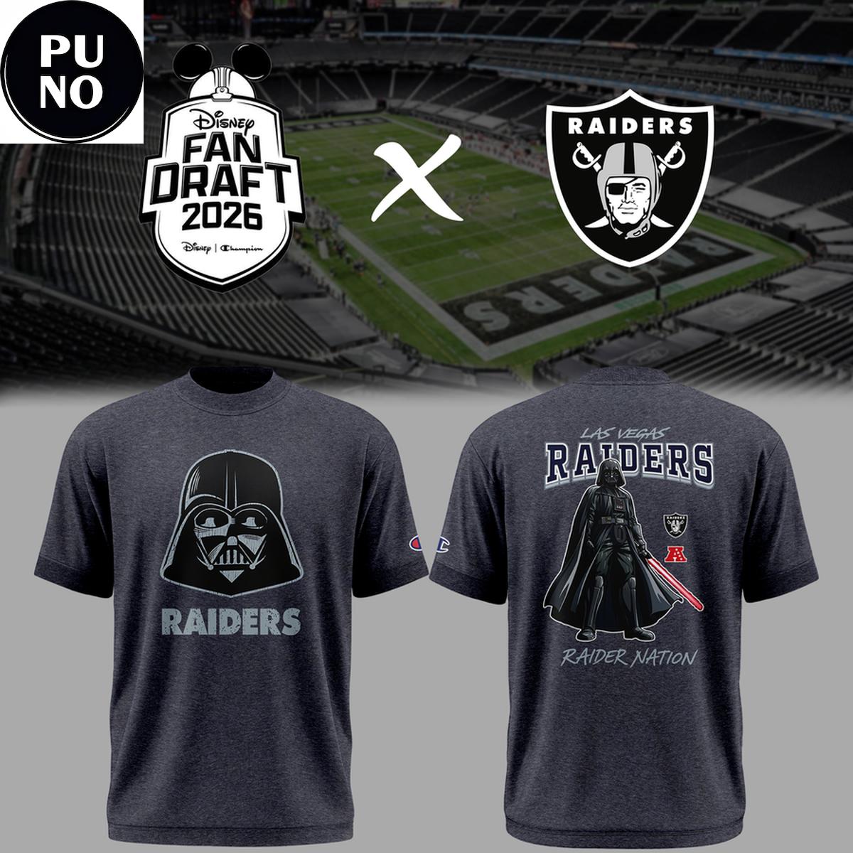 Las Vegas Raiders x Star Wars Night 2026 Darth Vader Hoodie T-Shirt