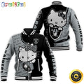Las Vegas Raiders Baseball Jacket Hello Kitty Fan 3D Jersey
