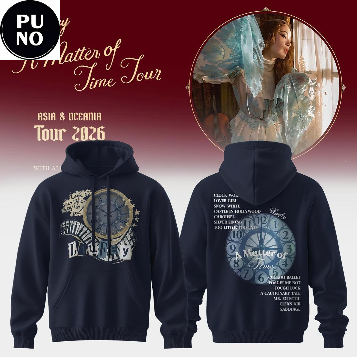 Laufey A Matter Of Time Tour 2026 Hoodie