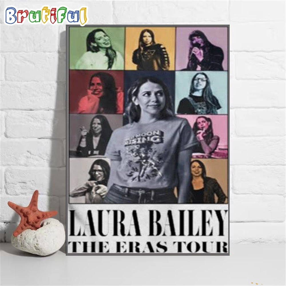 Laura Bailey The Eras Tour 2024 Wall Art Poster Canvas, Laura Bailey Voice Actor Poster Canvas
